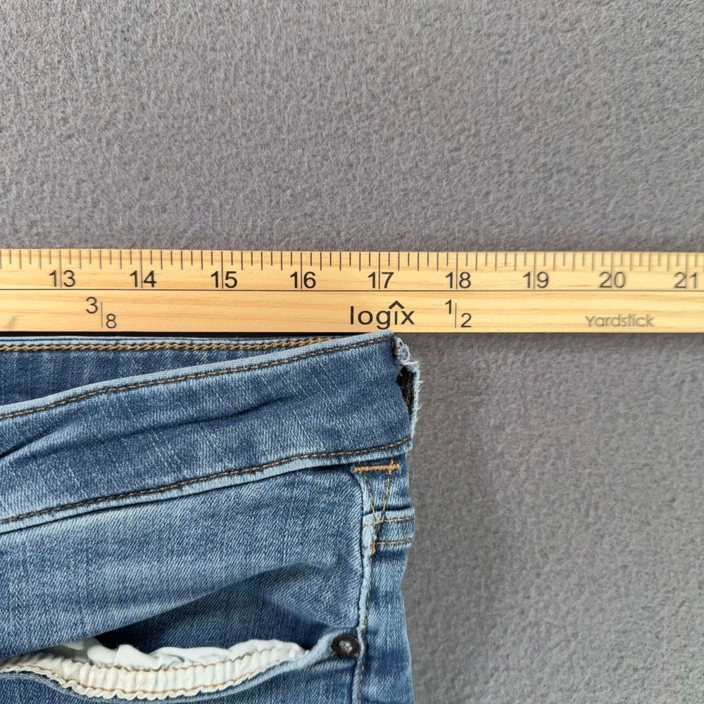 Express Hyper Stretch Jeans Mens 34x29.5 Classic Straight Blue Whisker Fade - Picture 7 of 10